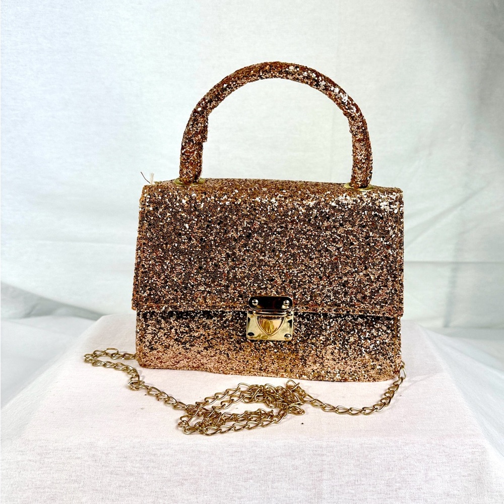 Affordable Fashion Finds Sparkling Gold Mini Bag